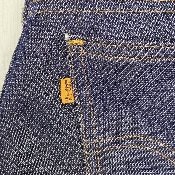 Vintage Levis Orange Tab Women Capri Jeans Polyester 5 Pocket Pants 70's Greaser - Picture 5 of 11